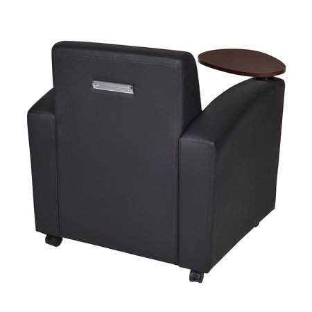 Regency Black Seating > Soft Seating > Armchairs, 31 W 29 L 33 H, Fixed Arms, Wood|Vinyl Seat, Nova Series 7701JVBK2PK